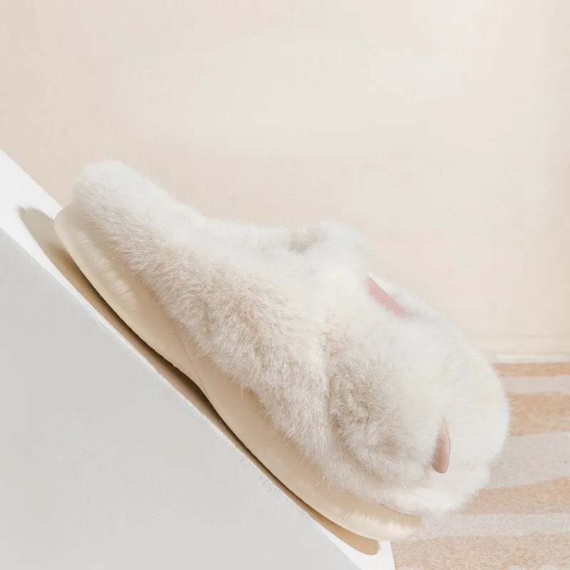 Adorable Plush Warm Paw Slippers