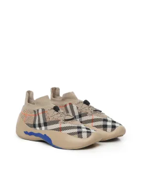 Beige Vintage Check Neptune Sneakers