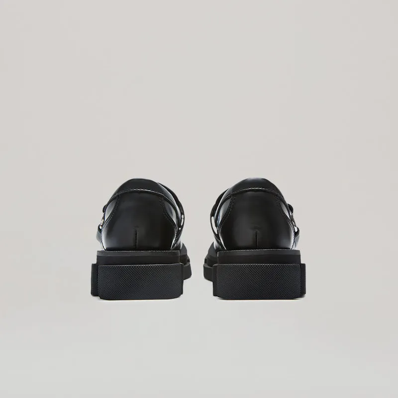 both - GAO PIERCED LOAFER-BLACK