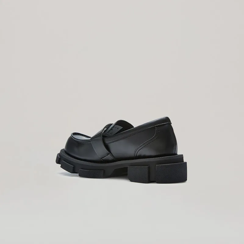 both - GAO PIERCED LOAFER-BLACK