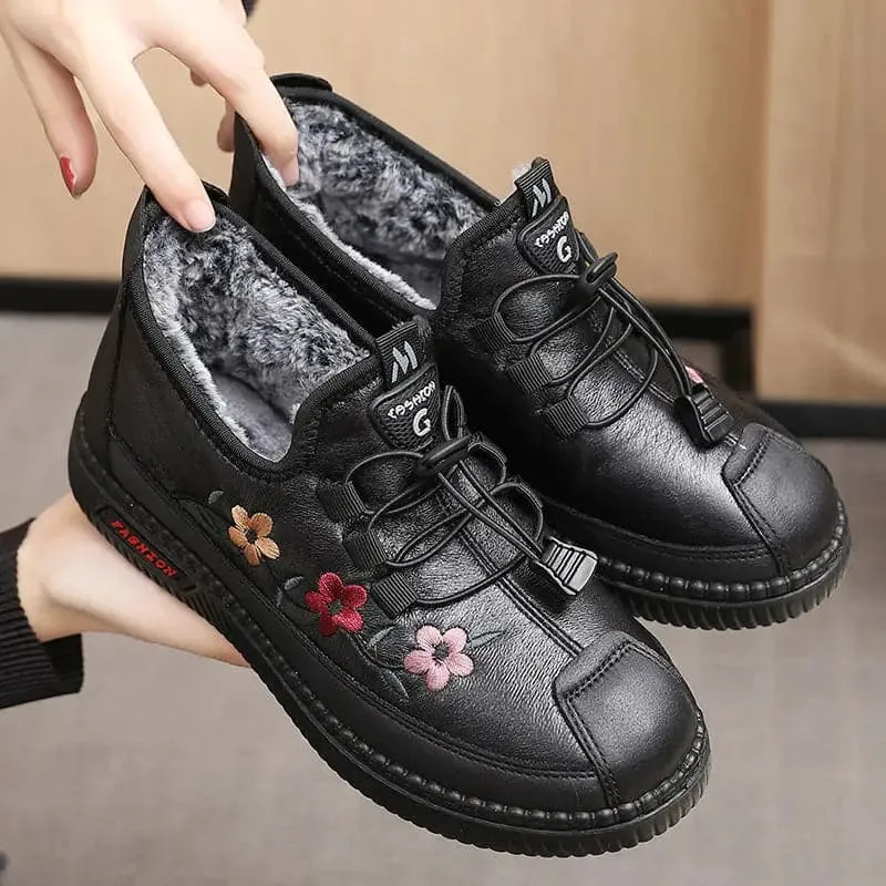 BRIELLE™ LEATHER SOFT ORTHOPEDIC WARM SNOW BOOTS