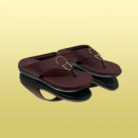 Classic Brown Slip-On Sandals