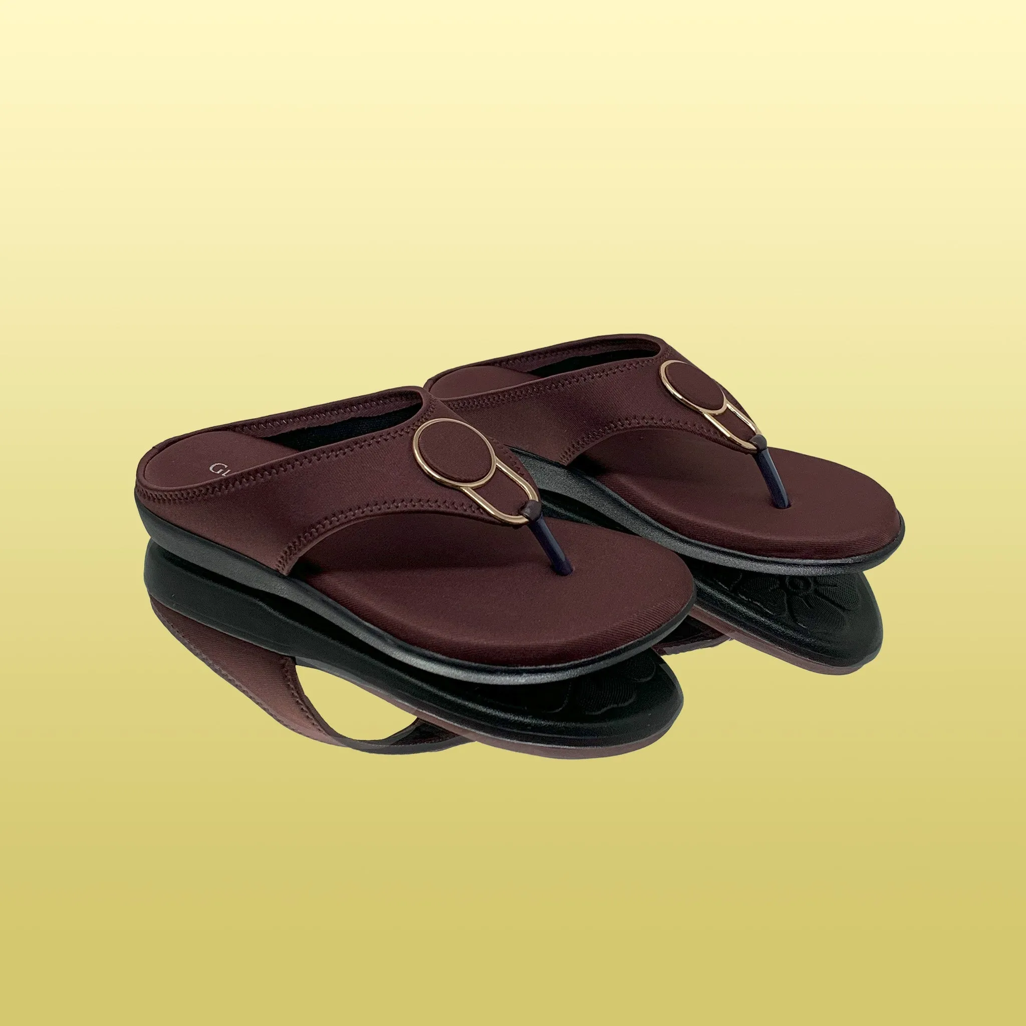 Classic Brown Slip-On Sandals