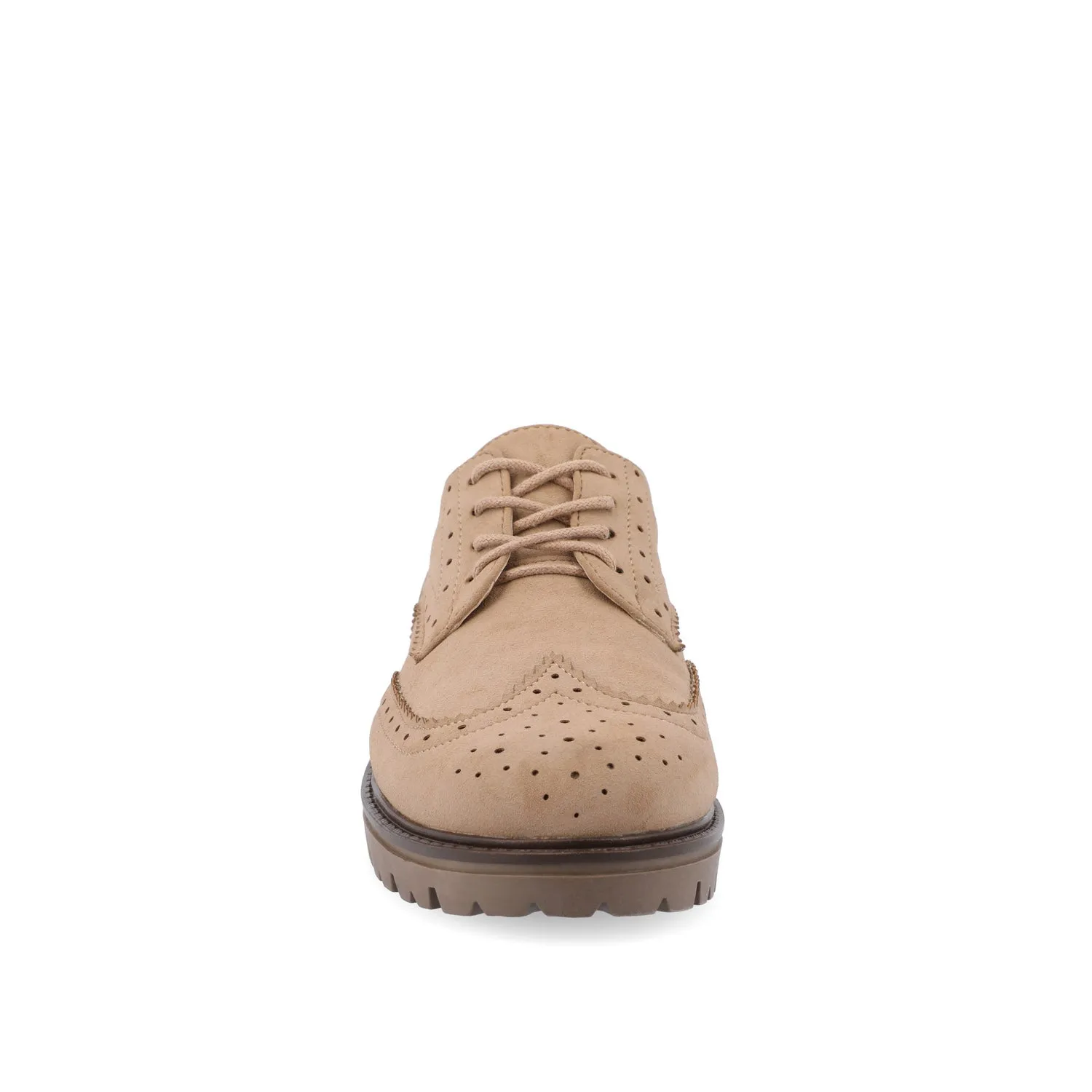 CLAUDIYA OXFORD LOAFER FLATS IN WIDE
