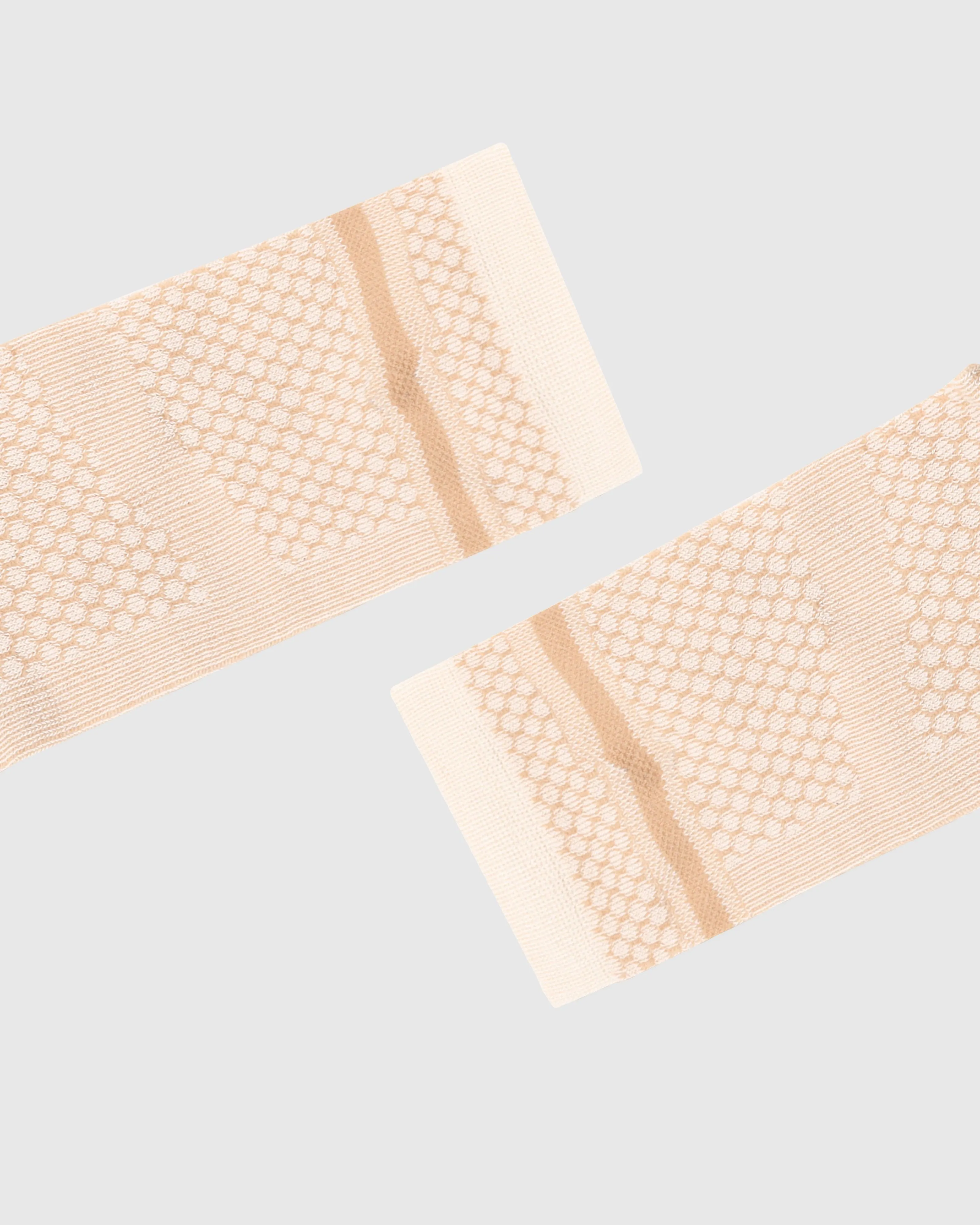 Cotton Beige Jacquard Socks - Redcliff