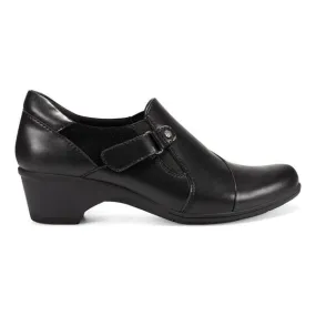 Earth Women's Gayle Heeled Loafers- Black
