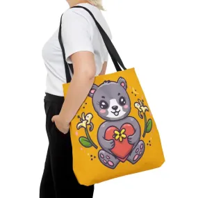 Fall Head Over Heels with Cute Teddy Bear Tote Bag