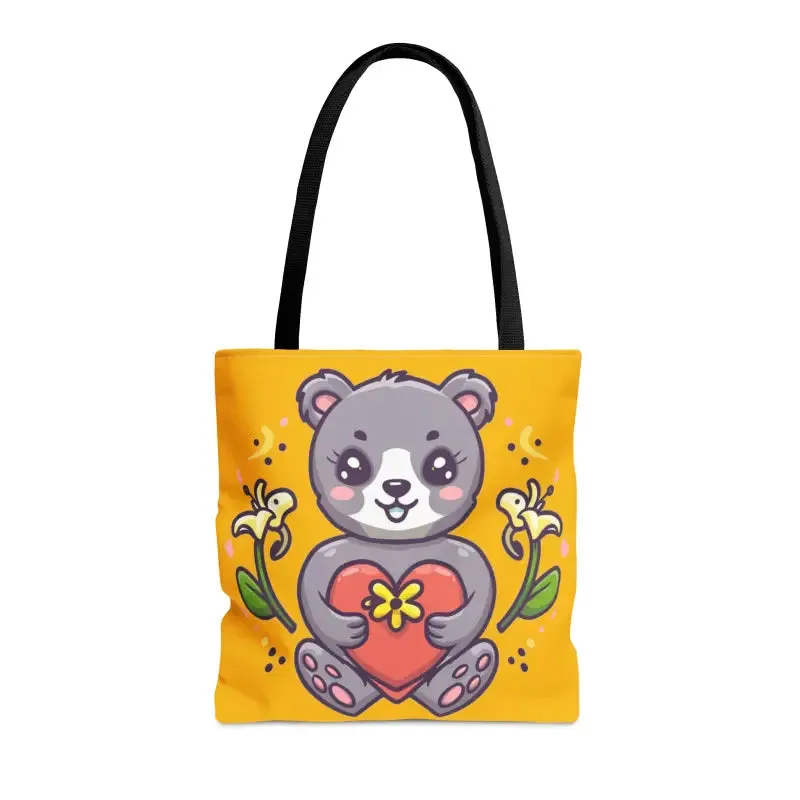 Fall Head Over Heels with Cute Teddy Bear Tote Bag