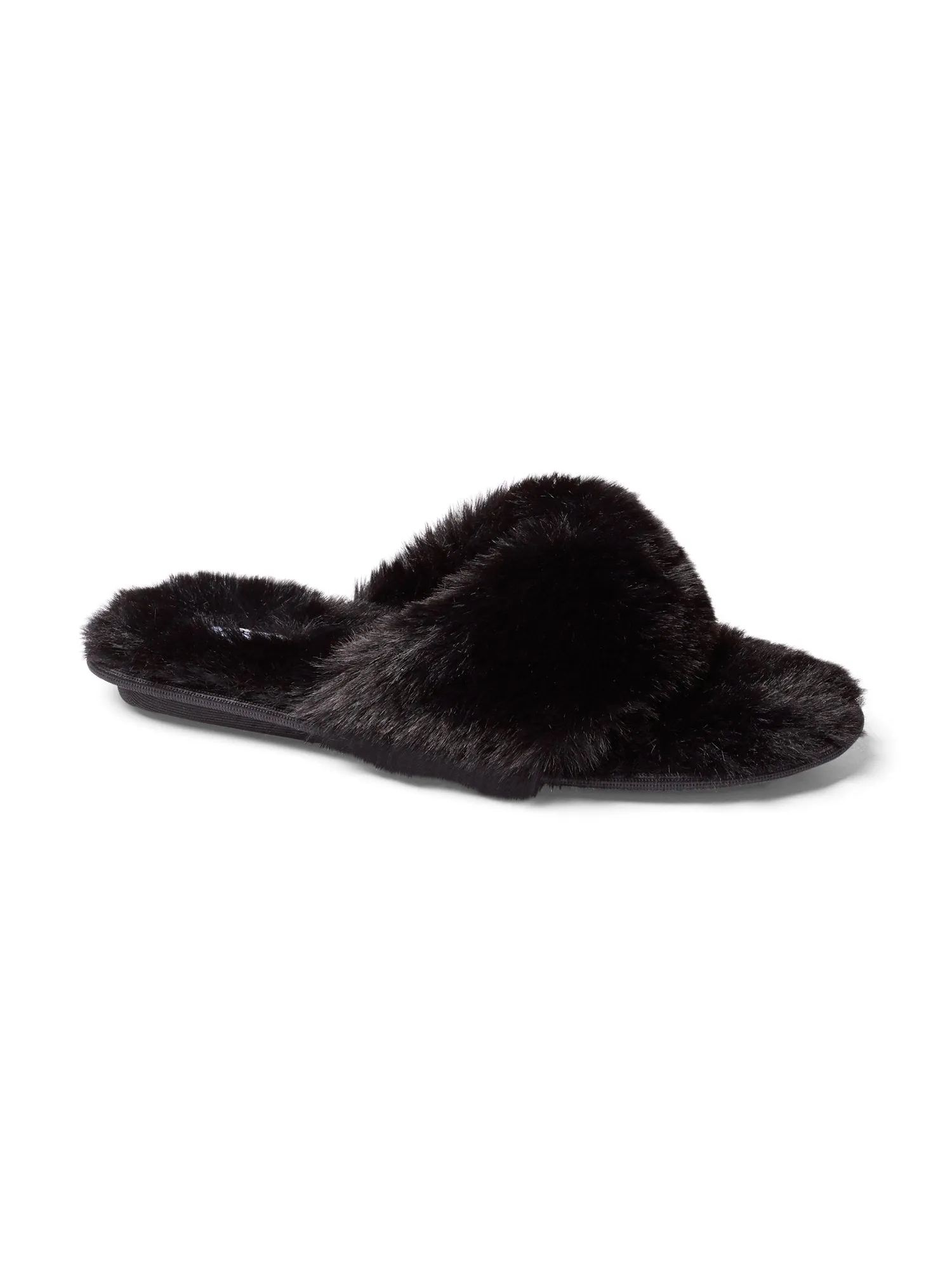 Faux-Fur Thong Slipper