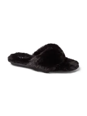Faux-Fur Thong Slipper
