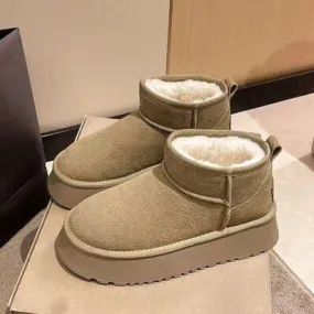 Lexi Fleece Lined Chunky Platform Mini Boots