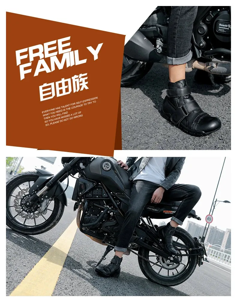 Men's Genuine Cowhide Ankle Boots - Warm & Casual - Handmade.