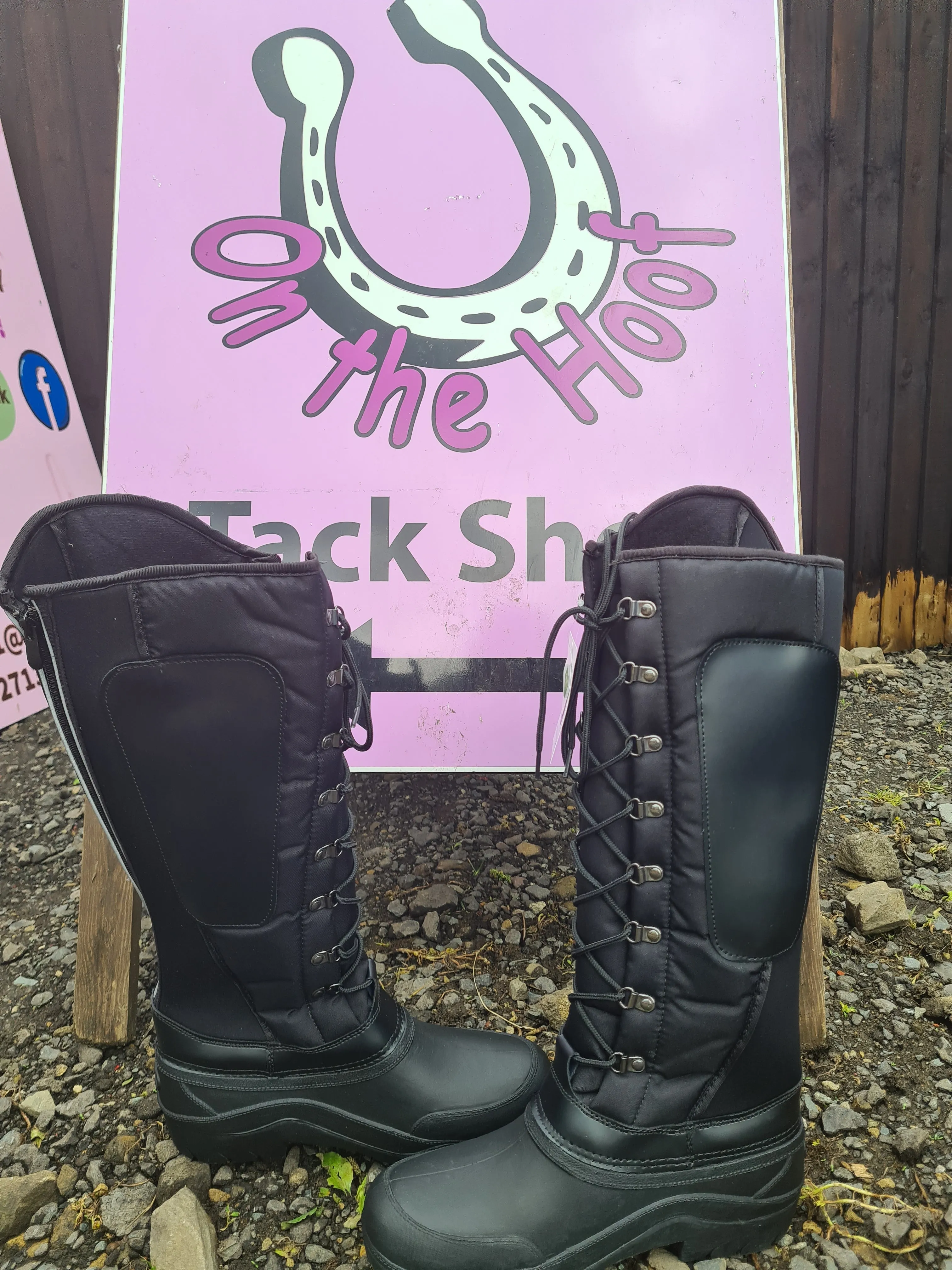 NEW Elico yeadon thermo yard boots sizes 4-8 black FREE POSTAGE 🟣