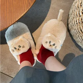 Nora - Cozy Winter Cat Anime Slippers