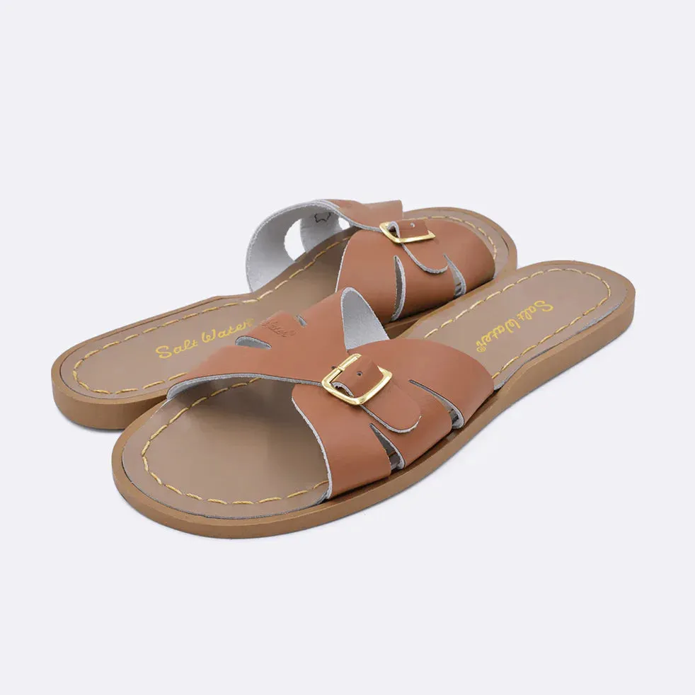 Salt Water | Classic Slide in Tan