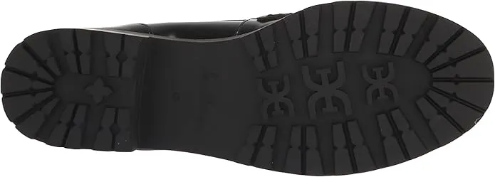 Sam Edelman Teagan Black Box Fashion Slip On Chunky Rounded Toe Loafers Shoes