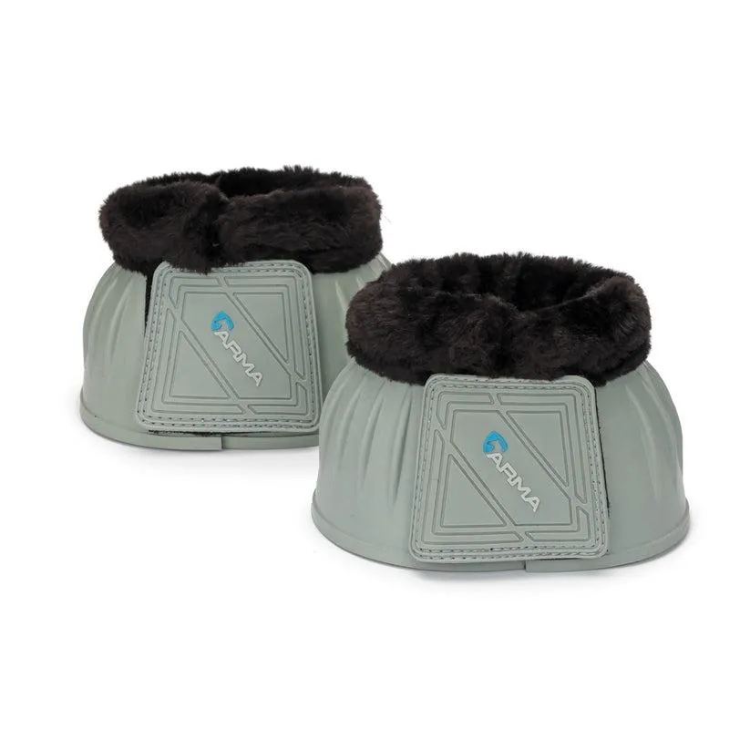 Shires Arma Black Fleece Over Reach Boots