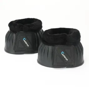 Shires Arma Black Fleece Over Reach Boots