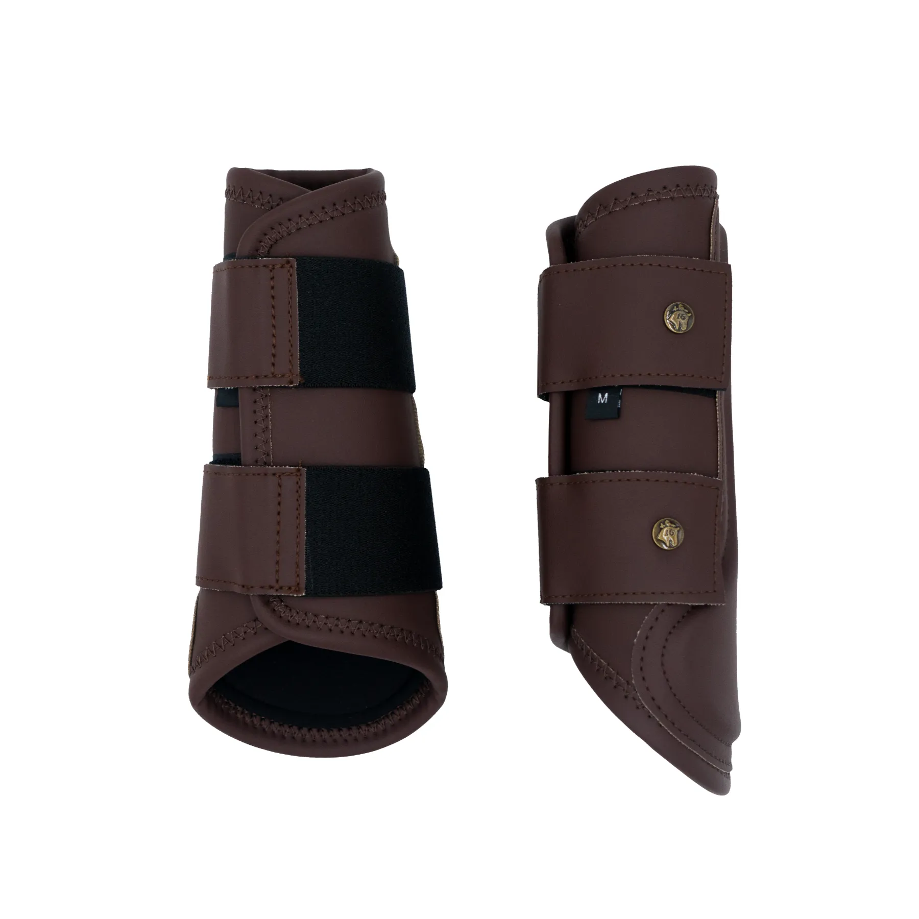 Sixteen Cypress Leatherette Splint Boots, Hickory