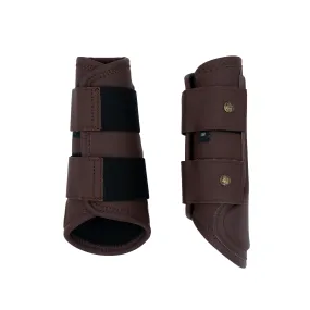 Sixteen Cypress Leatherette Splint Boots, Hickory
