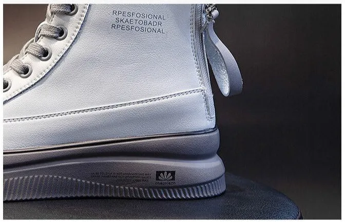 StreetStyle Sky-High: Platform Leather Sneakers 2023/2024