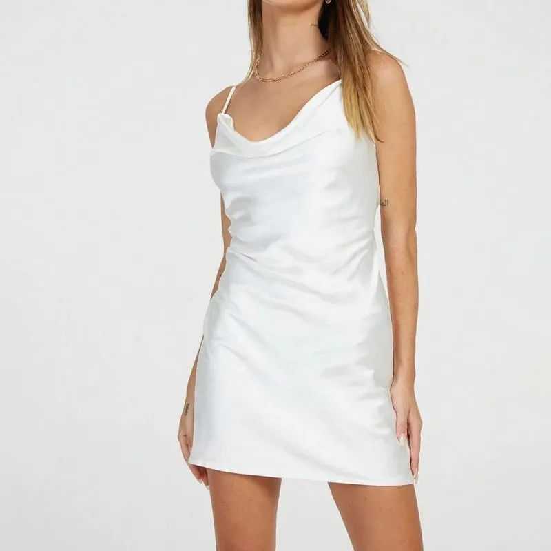 Sylis - Stylish Satin Slip Dress