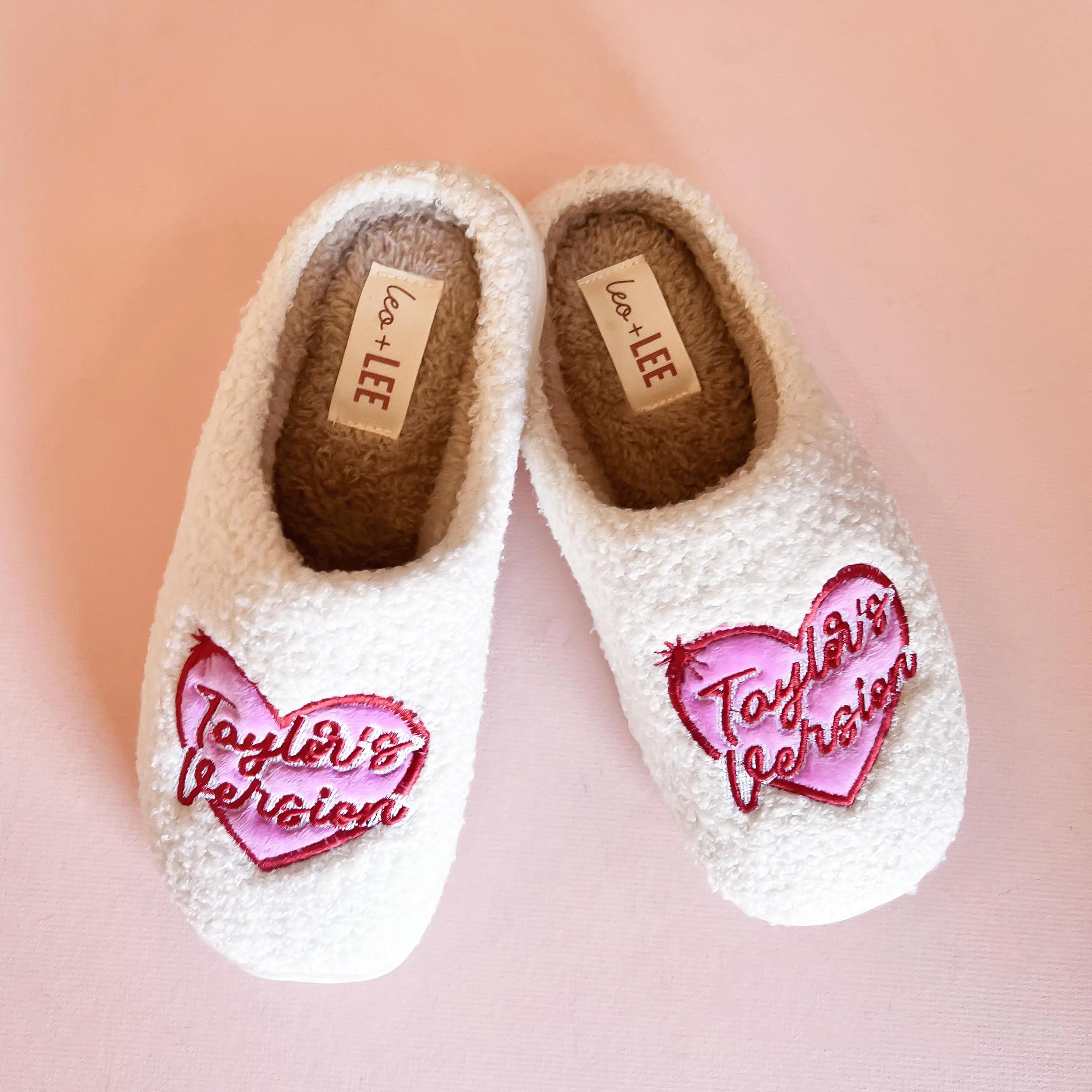 Taylor's Version Heart Plush Slippers