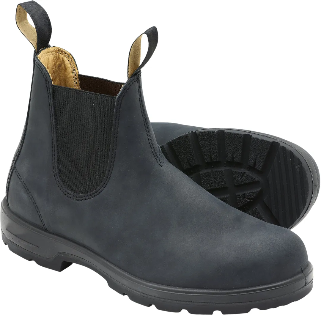Warm leather boots for men