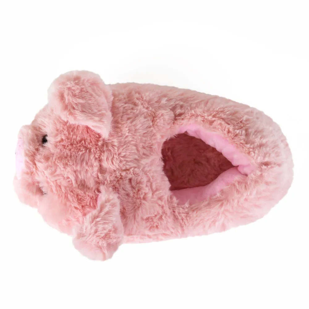 Warm Pink Piggy Slippers JulesRoche Non-Slip Plush