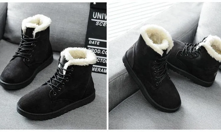 Women's Lace Up Winter Warm Boots