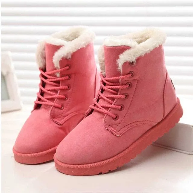 Women's Lace Up Winter Warm Boots
