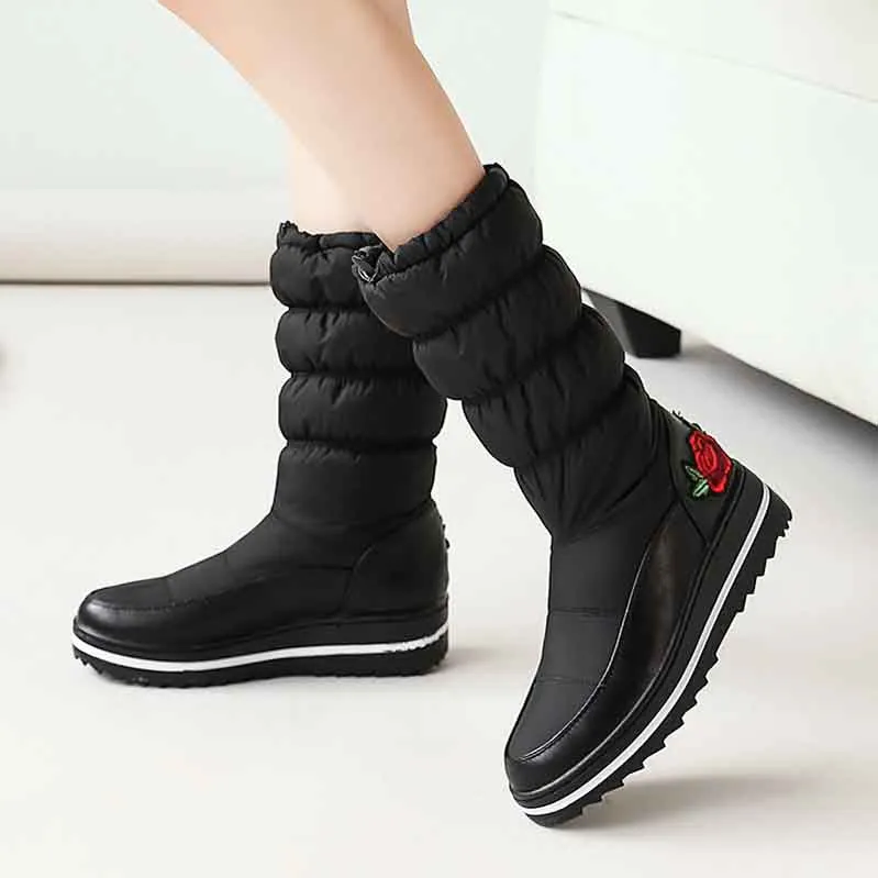 Womens Snow Boots Winter Boot Waterproof Warm Outdoor Sled Snow Boot